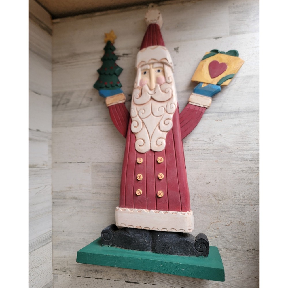 Large unique standing Santa Claus Xmas bobble‎ hand tree heart home